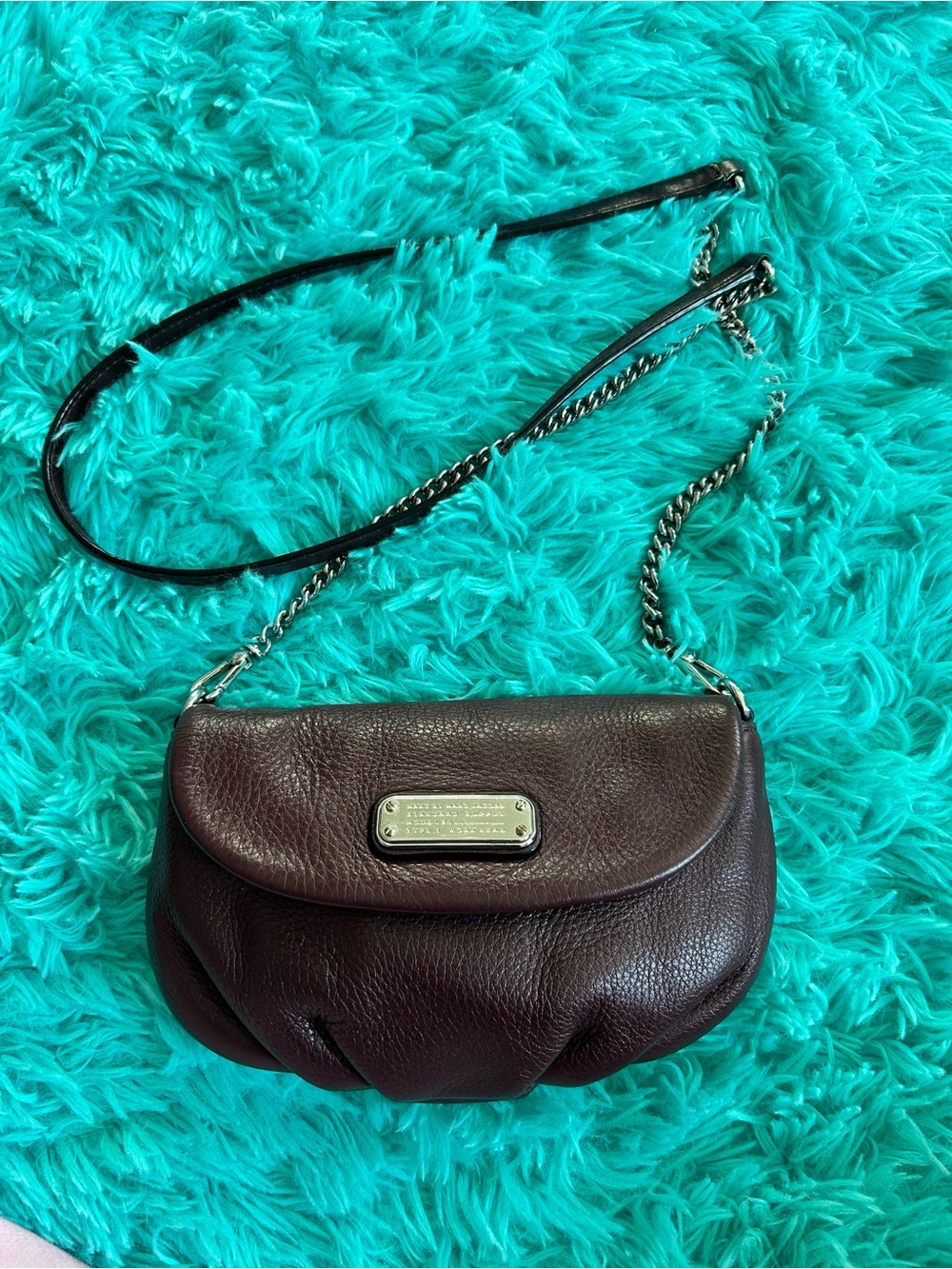 Marc by Marc Jacobs Burgundy Leather Crossbody/Clutch Bag w